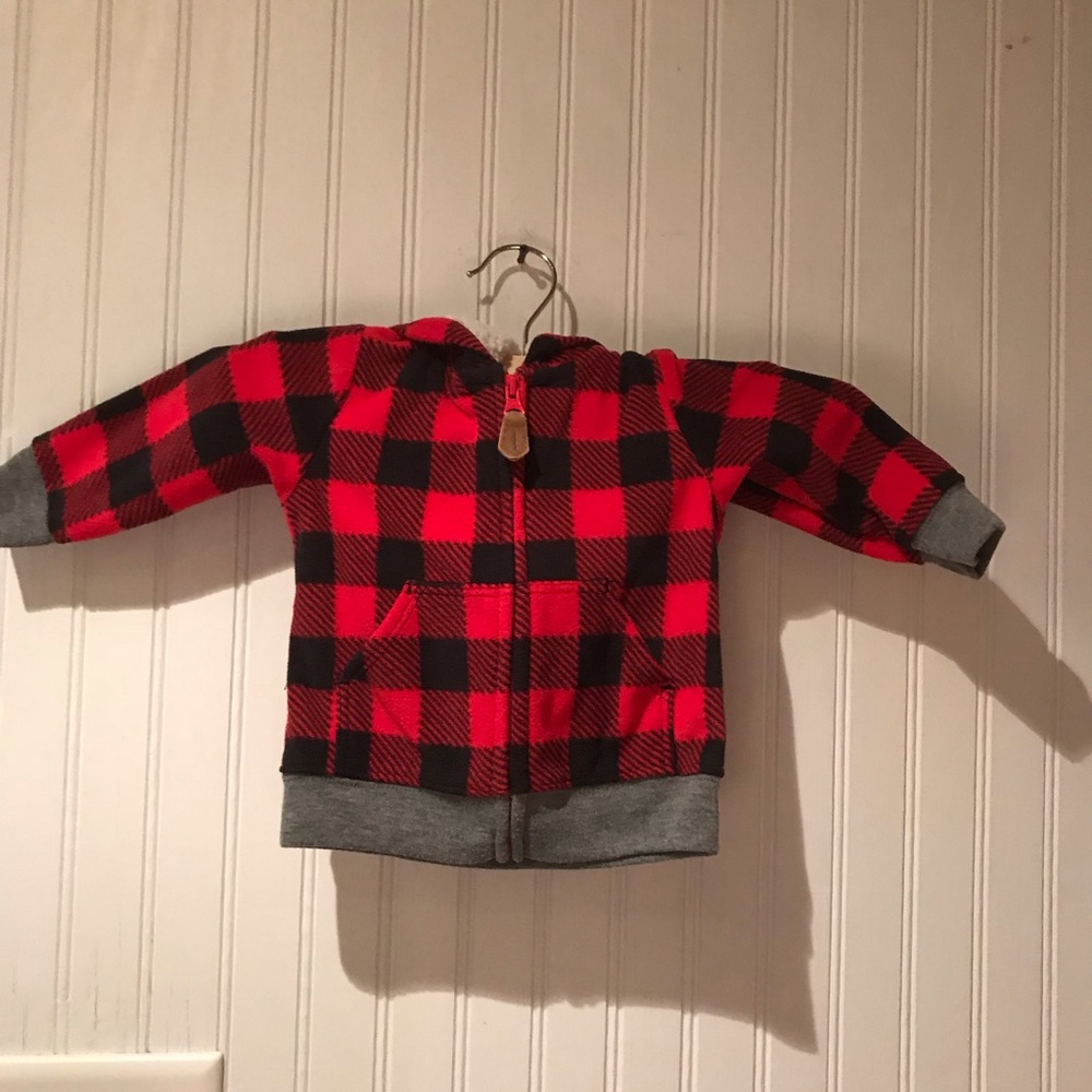 Buffalo Plaid Hoodie 3 Month Carter’s Just One You